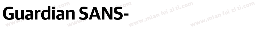 Guardian SANS字体转换